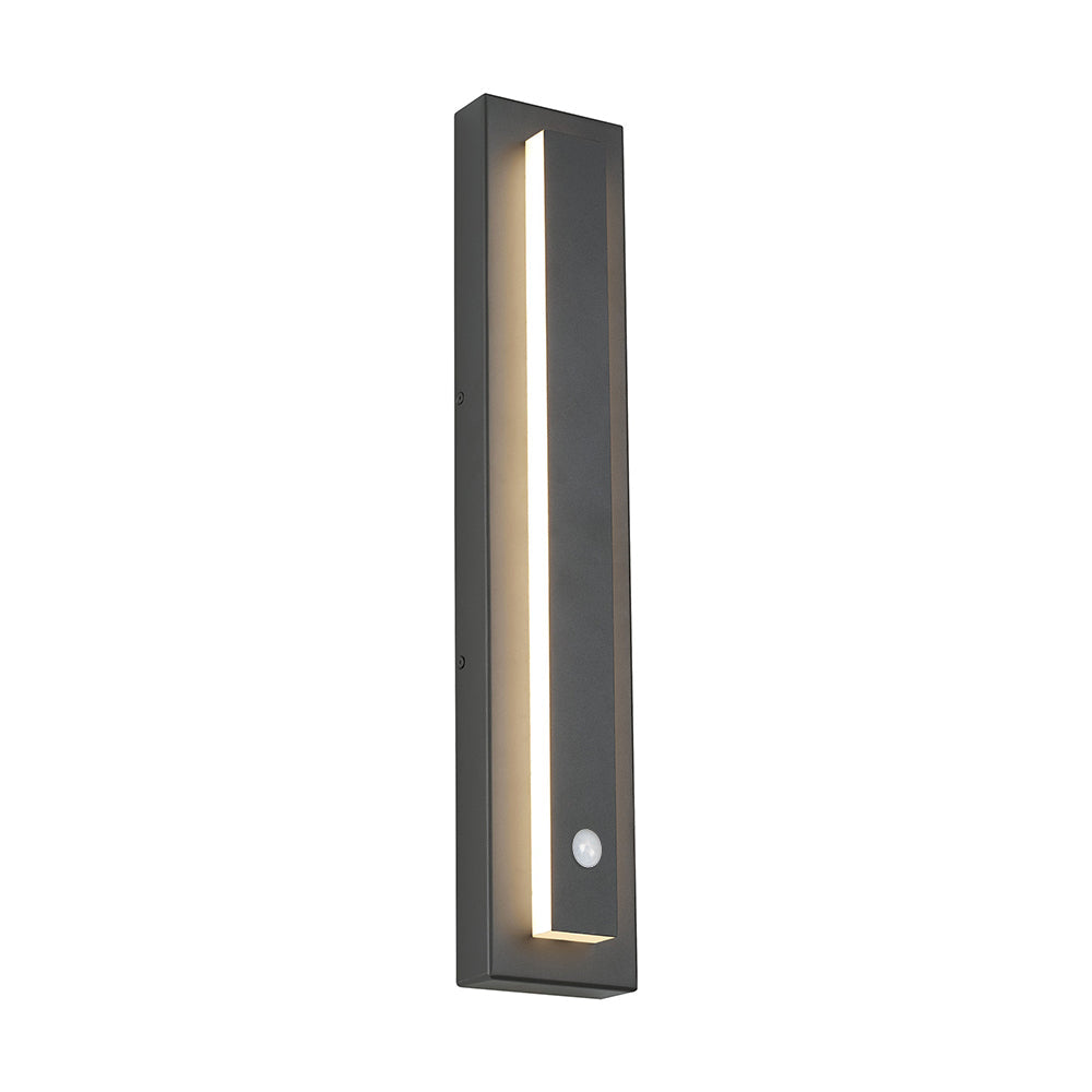 Arisha Modern Square Ring Metal Outdoor Wall Lamp, Dark/Gray Bronze - Letslighting