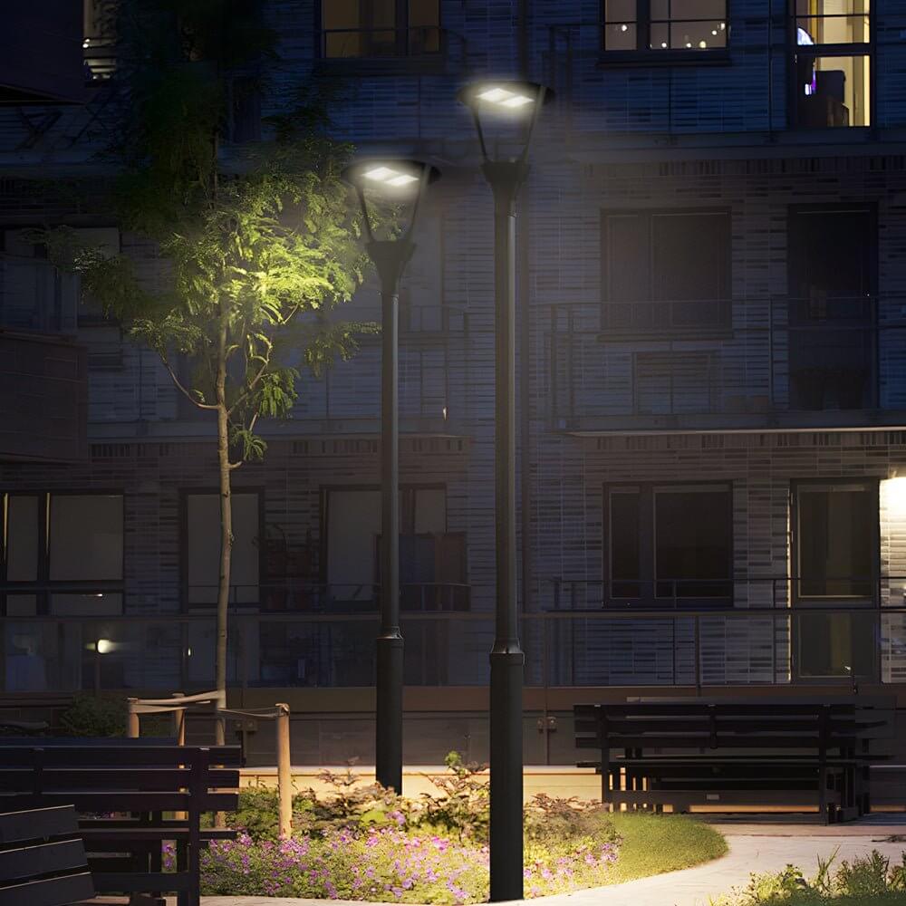 21-inch Black Post Top LED Light Fixture - No Included Lamp Post - Lamp Outdoor
