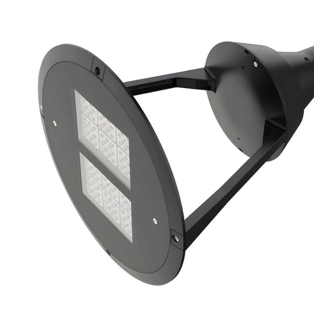 21-inch Black Post Top LED Light Fixture - No Included Lamp Post - Lamp Outdoor