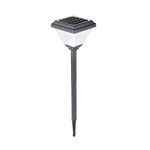27.6-Inch H Modern Black LED Solar Pathway Post Light - Lamp Outdoor
