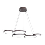 3 Rings Chandelier Dimmable Ceiling Lights with Remote Control - Lamp Outdoor