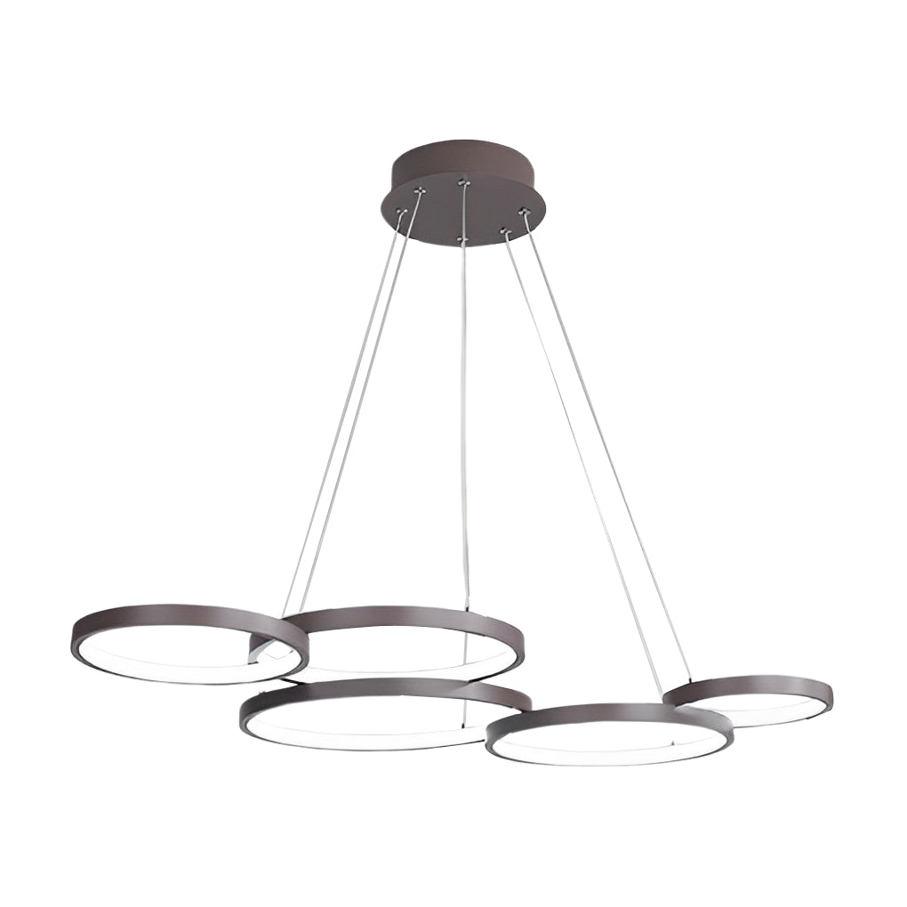 3 Rings Chandelier Dimmable Ceiling Lights with Remote Control - Lamp Outdoor