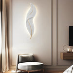 Creative Feather Wall Light LED White Luxury Modern Wall Sconce Lamp Lighting - Lamp Outdoor