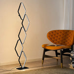 Modern Metal Square Stacked LED Floor Lamp - Lamp Outdoor