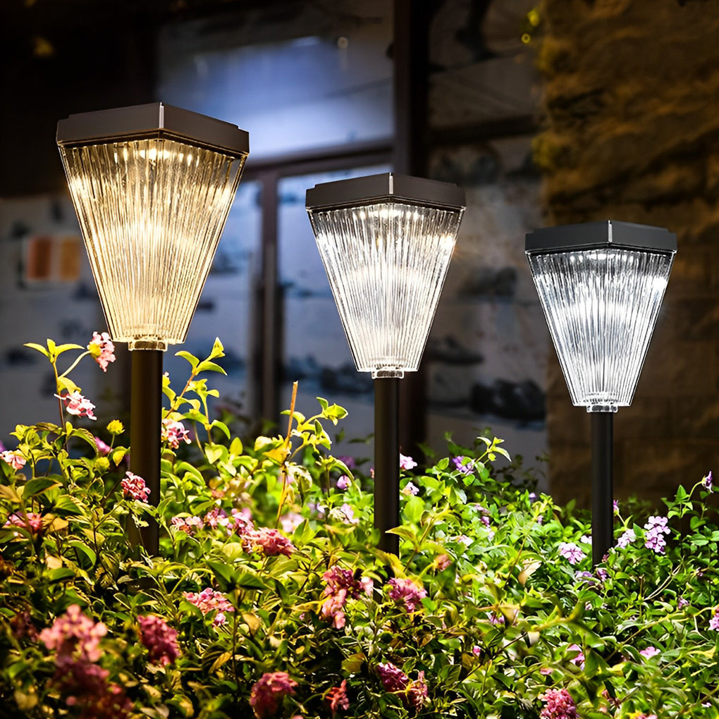 Square Waterproof Dimmable LED Intelligent Modern Solar Lawn Lights - Dazuma