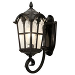 Waterproof Vintage Lantern Shaped Black Retro Outdoor Plug in Wall Lamp - Lamp Outdoor