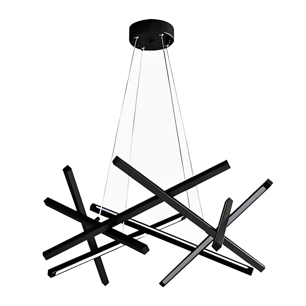 Amber Modern LED Metal Sputnik Chandelier - Lamp Outdoor