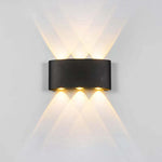 Ray Modern Rectangular Metal Outdoor Wall Lamp Water-Wave - Letslighting