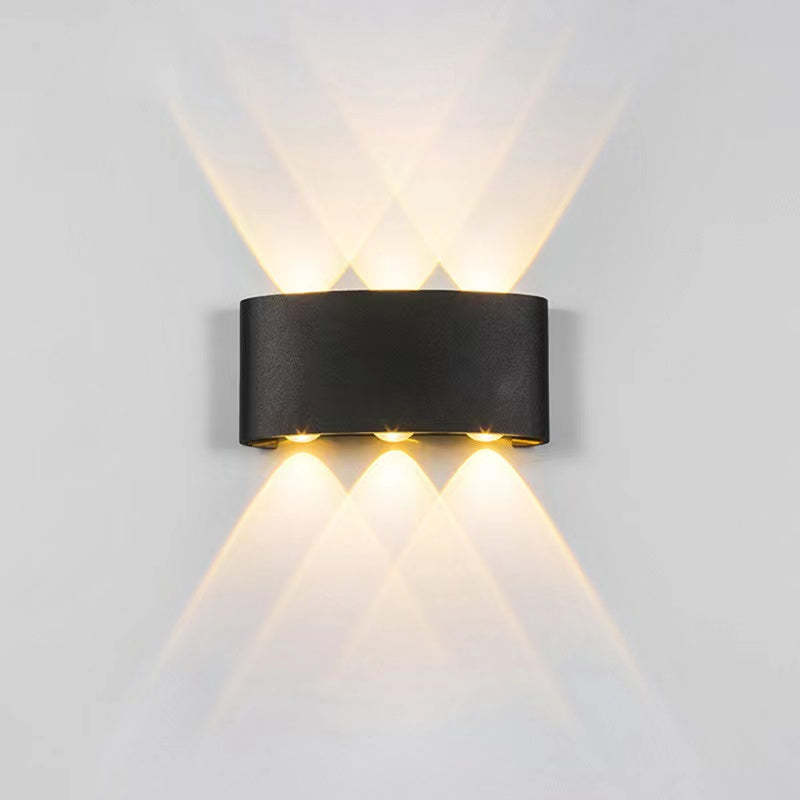 Ray Modern Rectangular Metal Outdoor Wall Lamp Water-Wave - Letslighting