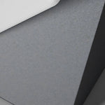 Modern angular post light with geometric V-shaped design creating dramatic upward and downward illumination