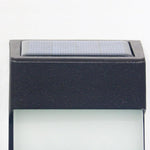 2PCS Contemporary Solar LED Wall Light with High Hardness Glass for Outdoor Gardens - Lamp Outdoor