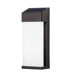 2PCS Contemporary Solar LED Wall Light with High Hardness Glass for Outdoor Gardens - Lamp Outdoor