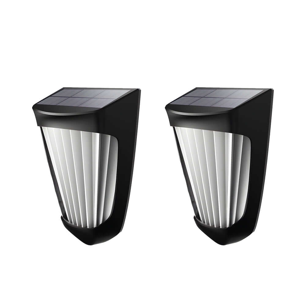 2PCS Outdoor 10 LED Solar Fence Lights Waterproof - Lamp Outdoor