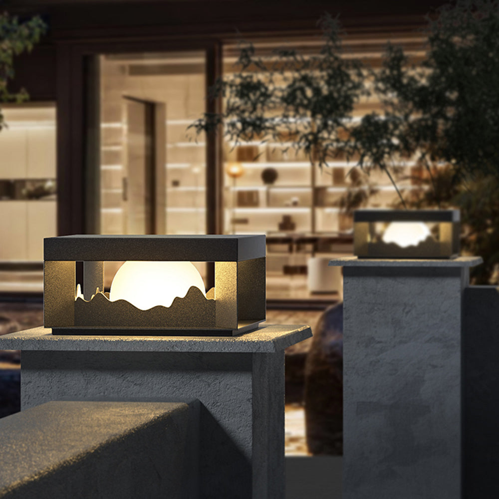Ray Modern Mountain Metal Outdoor Lamp, Warm Light - Letslighting