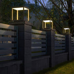 Ray Modern Rectangular Metal LED Outdoor Light Post - Lamp Outdoor