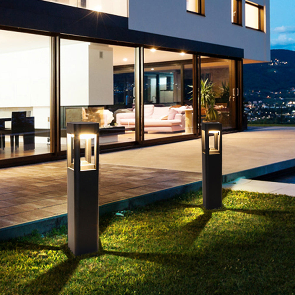 Ray Metal Rectangular Hollow Outdoor Path Light - Lamp Outdoor