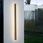 Arisha Sleek Minimalist Rimless Linear Metal Outdoor Wall Light - Letslighting