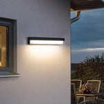 Ray Minimalist Solar Linear Acrylic Outdoor Wall Lamp - Lamp Outdoor