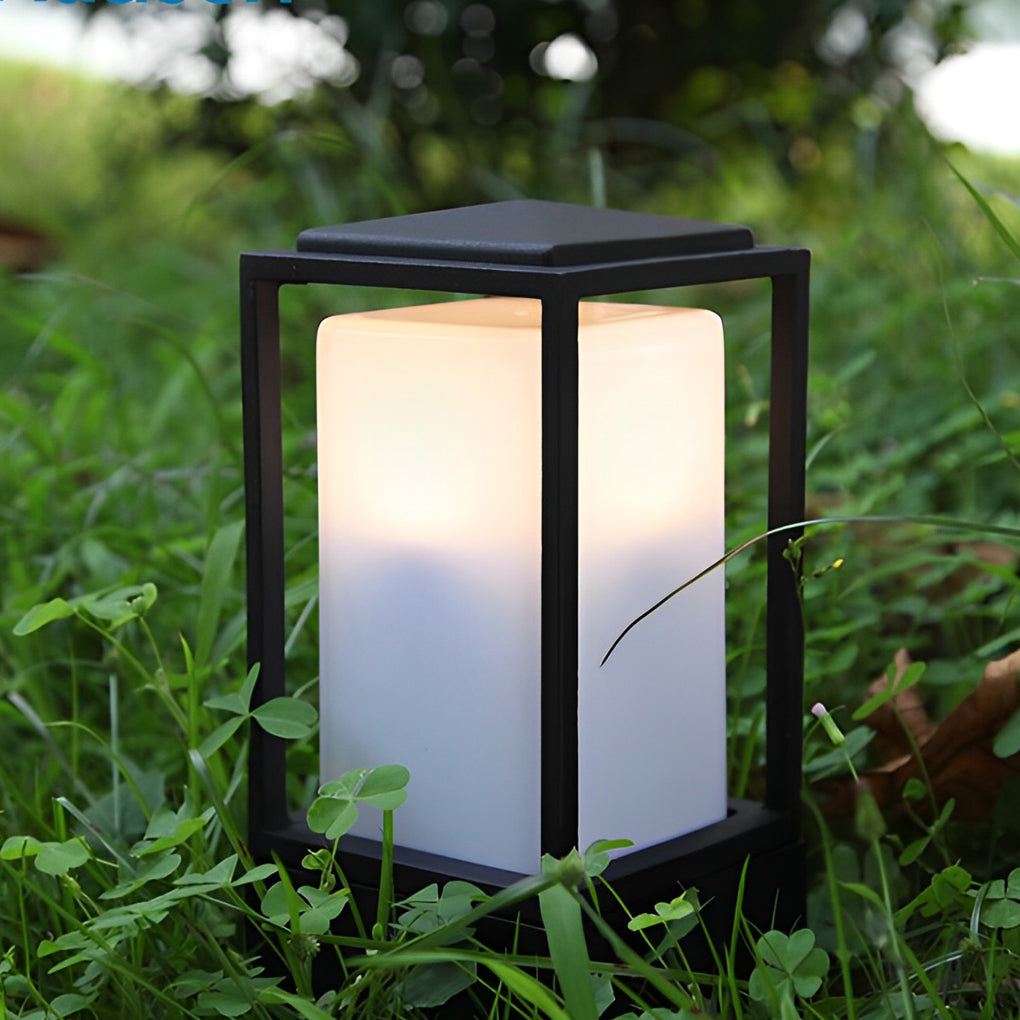 Square Waterproof LED Modern Deck Post Lights Path Lights Lawn Lights - Dazuma