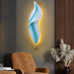 Creative Feather Wall Light LED White Luxury Modern Wall Sconce Lamp Lighting - Lamp Outdoor