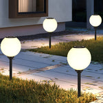 Waterproof Round LED Three Step Dimming Modern Solar Pathway Lights - Dazuma