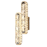 Double Strip Three Step Dimming Light LED Crystal Modern Wall Lamp Wall Sconce Lighting - Lamp Outdoor