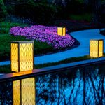 Vintage Waterproof LED Lawn Light Patterned Lampshade, Outdoor Landscape Bollard Lights - Lamp Outdoor