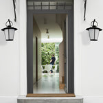 1-Light 13 In. Vintage White Opal Frosted Glass Black Outdoor Wall Light - Lamp Outdoor
