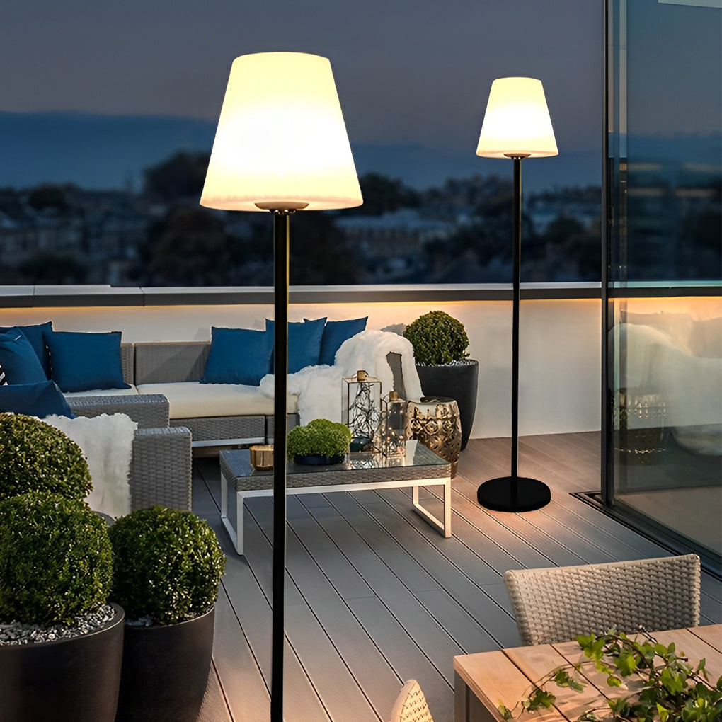 Waterproof Intelligent LED Multi Color Solar Floor Lamp with Remote - Dazuma