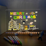 LED Acrylic Message Board Colorful Writable Table Lamp - Lamp Outdoor