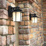 Vintage Glass Aluminum Waterproof European Style Outdoor Wall Sconces Lighting - Lamp Outdoor
