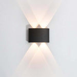 Ray Modern Rectangular Metal Outdoor Wall Lamp Water-Wave - Letslighting