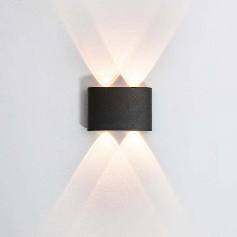 Ray Modern Rectangular Metal Outdoor Wall Lamp Water-Wave - Letslighting