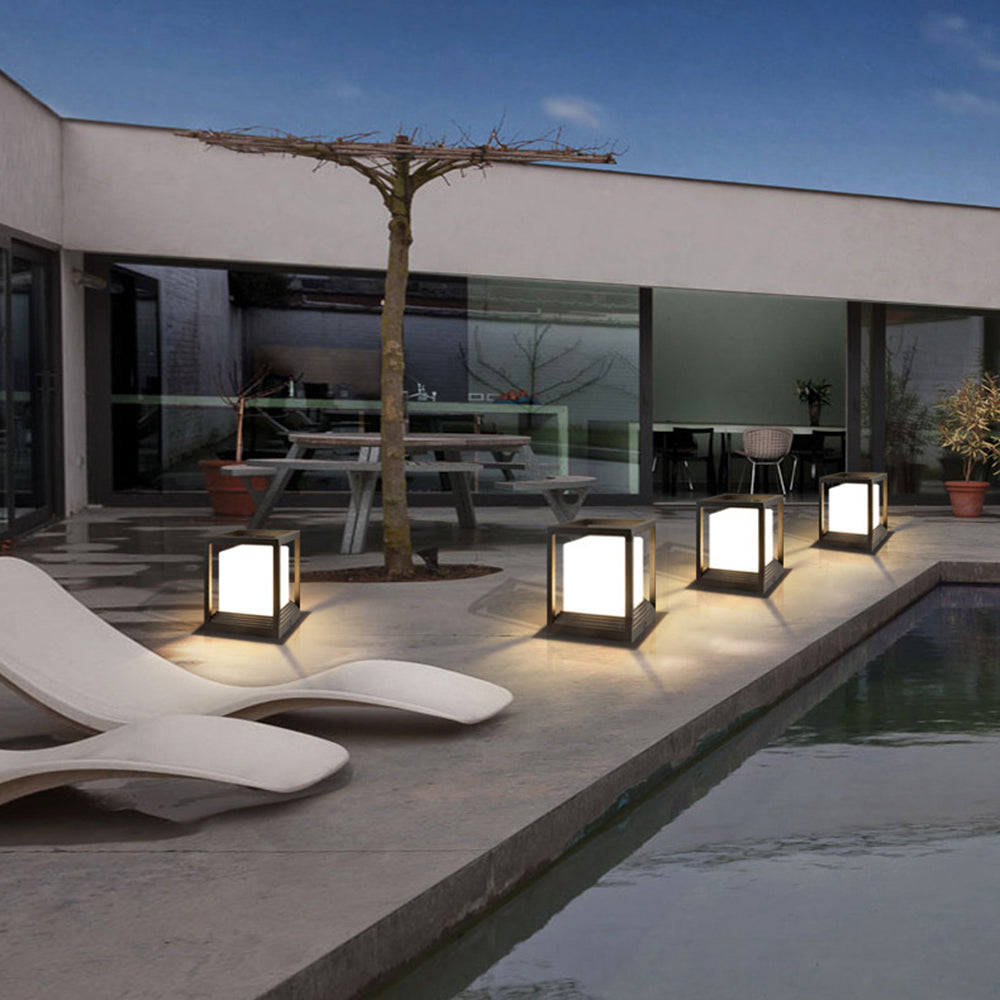 Ray Modern Rectangular Metal Outdoor Lamps - Lamp Outdoor