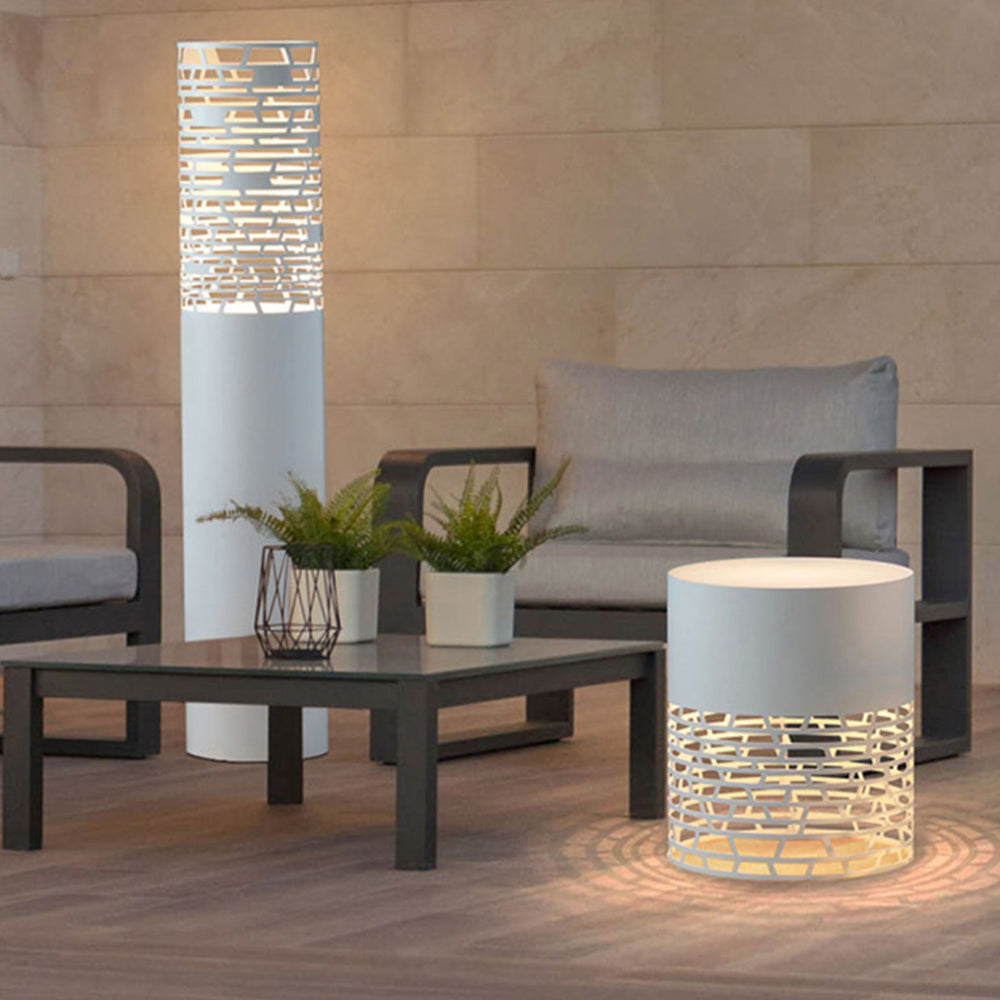 Ray Modern Metal Cylindrical Hollow Outdoor Path Light - Lamp Outdoor