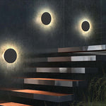 Ray Minimalist Round Square Outdoor Wall Lamp LED - Letslighting