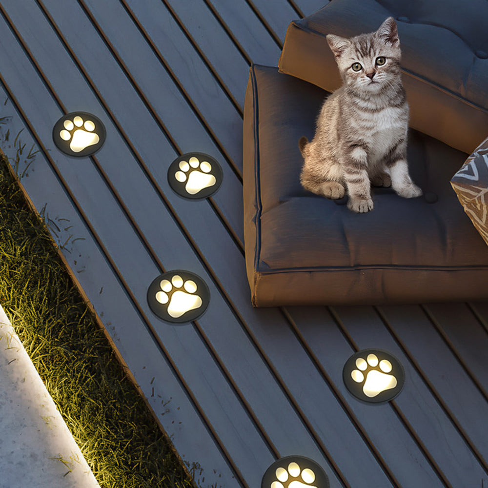 Arisha Modern Cat Paw Metal/Acrylic Outdoor In Ground Light - Letslighting