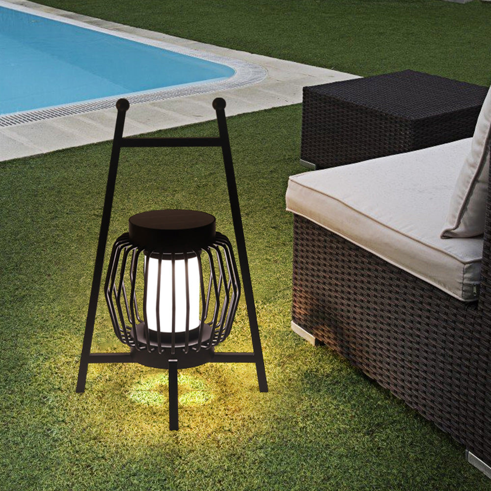 Ray Nordic Lantern Solar Powered Outdoor Floor Lamp - Lamp Outdoor