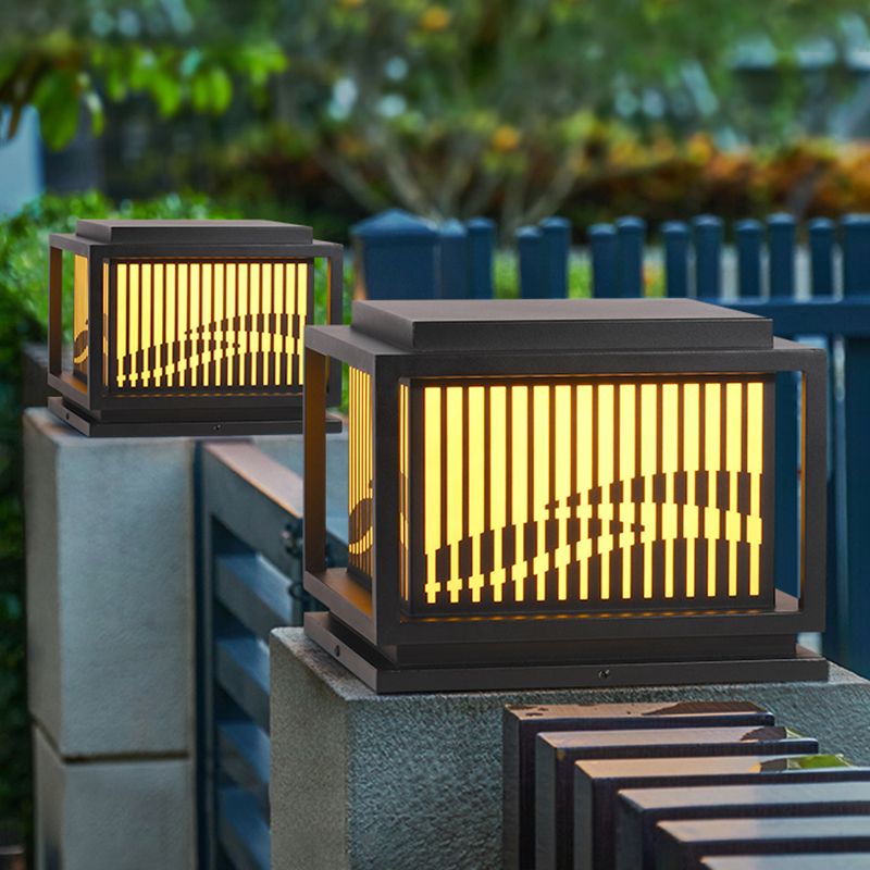 Ray Vintage LED Outdoor Light Post, Metal, Patio/Porch - Lamp Outdoor