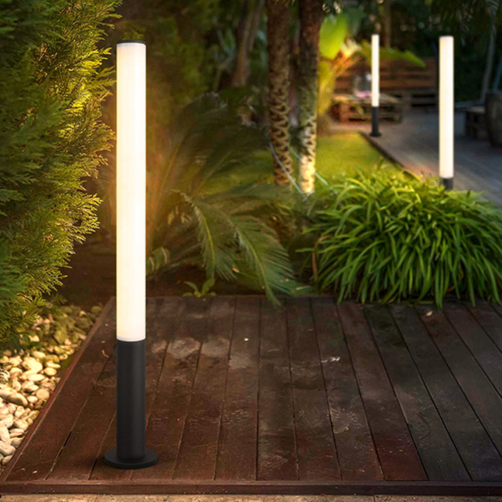 Ray Minimalist Cylindrical Acrylic Outdoor Ground Ligh - Lamp Outdoor