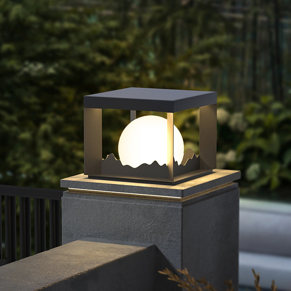 Ray Modern Mountain Metal Outdoor Lamp, Warm Light - Letslighting