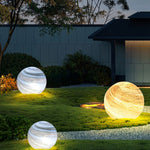 Aria Decorative Solar Acrylic Planet Outdoor Ground Light Milk Curry - Letslighting