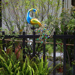 43.7 In. Peacock Solar-Powered Garden Stake - 2-Pack - Lamp Outdoor
