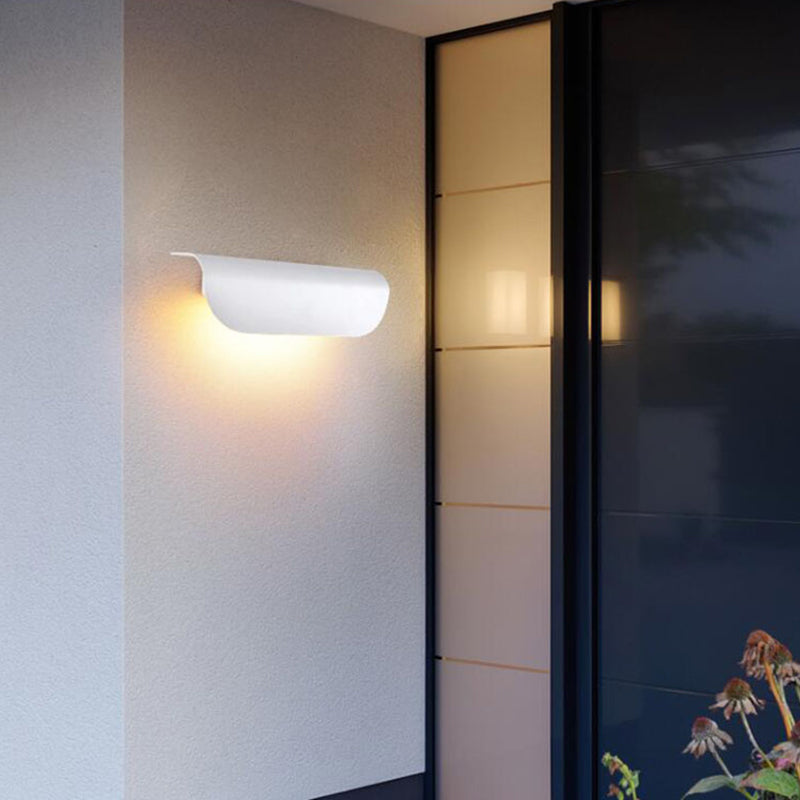Ray Modern Curved Waterproof LED Outdoor Wall Lamp Metal Garden Corridor - Letslighting