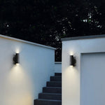 Ray Minimalist Double-headed LED Outdoor Wall Lamp Metal Glass Garden Corridor - Letslighting