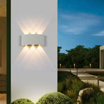 Ray Modern Rectangular Metal Outdoor Wall Lamp Water-Wave - Letslighting
