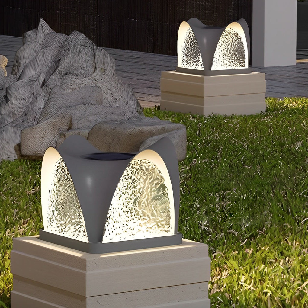 Creative Decor Waterproof IP65 LED Black Modern Solar Post Caps Lights - Dazuma