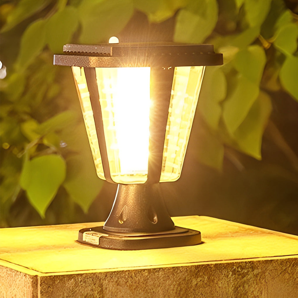 LED Waterproof Motion Sensor Light-control Modern Solar Post Caps Lights - Dazuma