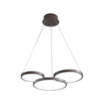 3 Rings Chandelier Dimmable Ceiling Lights with Remote Control - Lamp Outdoor
