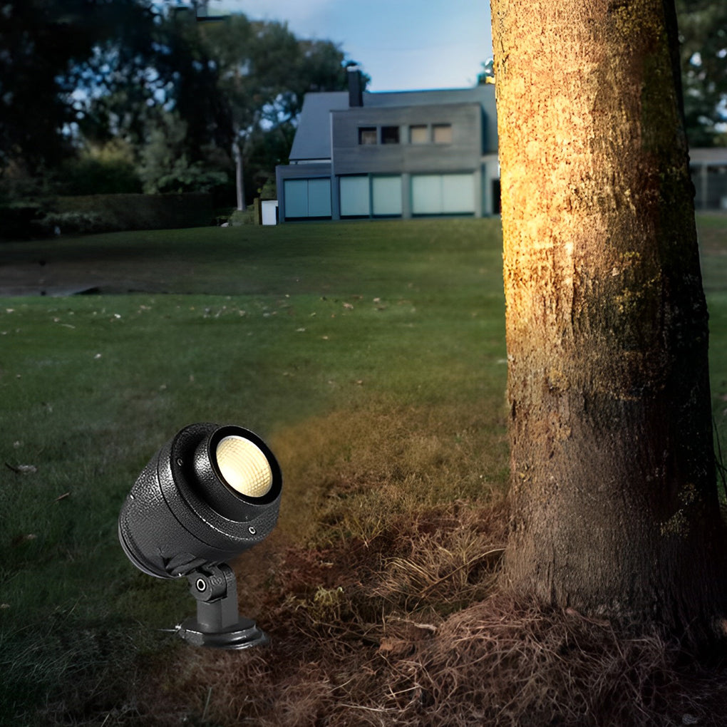 Round Waterproof LED Adjustable Modern Outdoor Spotlights Tree Spot Lights - Dazuma